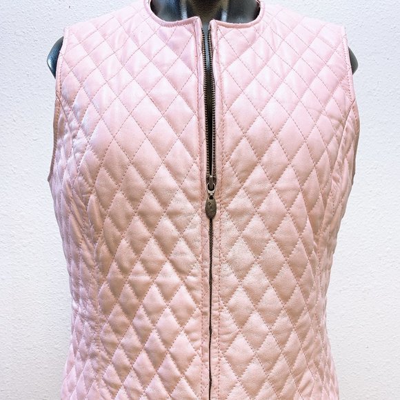 Peck & Peck Sweaters - Peck & Peck Pink Vest Medium
